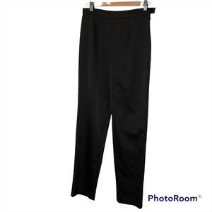chetta b Evening Bergdorf Goodman black satin HOLIDAY pants GORGEOUS 8